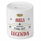 Skarbonki - SKARBONKA NOSACZA LEDWO OCZY OTWORZY I JUŻ KLIKA z Nadrukiem ze Zdjęciem + Opakowanie na prezent (wzór 04) - miniaturka - grafika 1