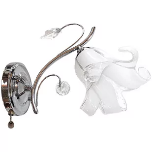 VEN Kinkiet LAMPA ścienna VEN K-3691/1 CHROM szklana OPRAWA crystal glamour kryształki chrom __code-66317 - Lampy ścienne - miniaturka - grafika 1