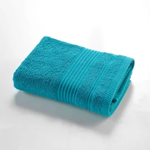 Niebieski bawełniany ręcznik frotte 50x90 cm Tendresse – douceur d'intérieur - Ręczniki - miniaturka - grafika 1