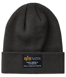 Czapka zimowa ALPHA INDUSTRIES CREW ciemnoszara 128924 04 - Czapki damskie - miniaturka - grafika 1