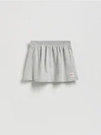 Sukienki i spódniczki dla dziewczynek - Reserved - Dzianinowa spódnica z wiskozą - jasnoszary - miniaturka - grafika 1