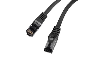 Lanberg, Patchcord Kat.8.1, Fluke Passed, Czarny, 0.25 M - Pozostałe akcesoria sieciowe - miniaturka - grafika 1