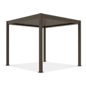 Kratki i pergole - Bioklimatyczna pergola z ruchomymi lamelami ELEGANCE AUTOMATIC 3x3 Taupe - Gutroof - miniaturka - grafika 1