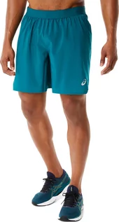 Spodnie sportowe męskie - asics Road 7" Shorts Men, niebieski S 2022 Legginsy do biegania - grafika 1