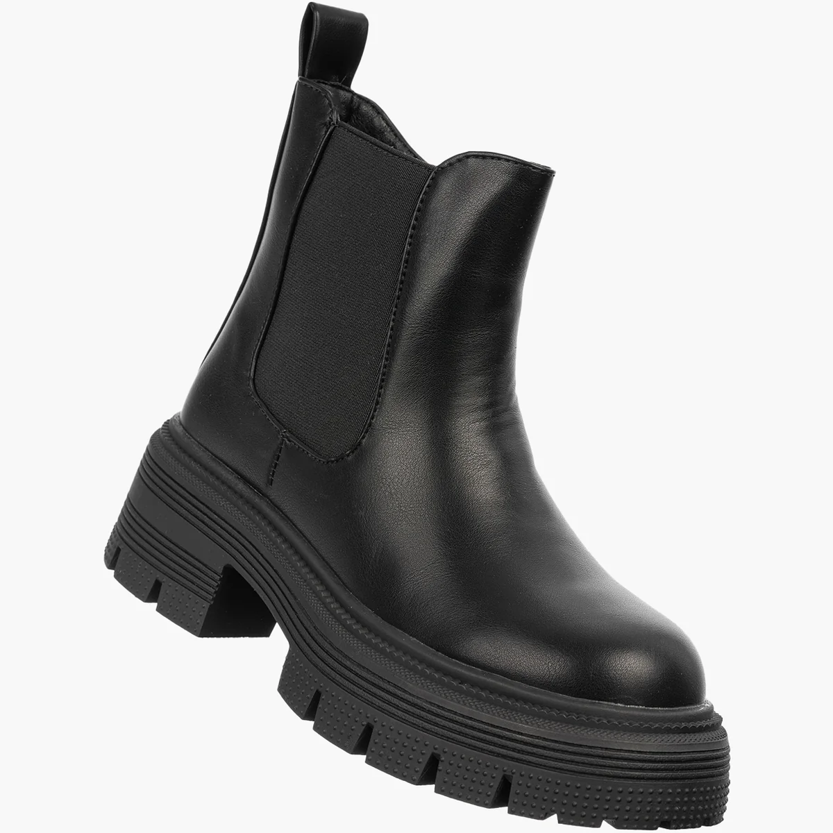 Buty Dziecięce Zimowe Ekoskóra Botki Ocieplane Sztyblety Czarne 35