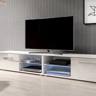 Szafki RTV - Szafka rtv PAREO kolor biały styl nowoczesny hakano - TVCABINET/VIV/PAREO/WHITE/LED/200X36 - miniaturka - grafika 1