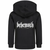 Bluzy dla dziewczynek - bluza dziecięca BEHEMOTH - LOGO rozpinana z kapturem-L - miniaturka - grafika 1