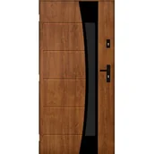 Drzwi zewnętrzne - Drzwi zewnętrzne WEZUWIUSZ Złoty dąb 90 lewe - miniaturka - grafika 1