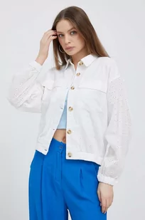 Pepe Jeans kurtka damska kolor biały przejściowa - Kurtki damskie - miniaturka - grafika 1