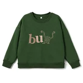 Bluzy dla chłopców - Bu ... Bluza dziecięca loose z haftem - miniaturka - grafika 1