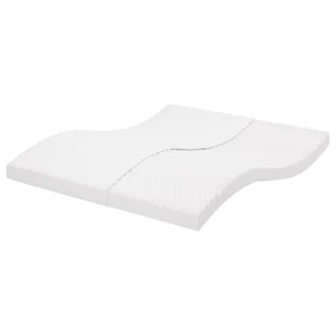 vidaXL Materac piankowy, biały 180x200 cm, 7-strefowy, twardość 20 ILD - Materace - miniaturka - grafika 1