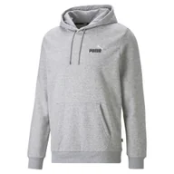 Bluzy sportowe męskie - Męska bluza z kapturem i małym dwukolorowym logo Essentials+ PUMA - miniaturka - grafika 1
