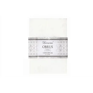 Obrus biały 130 x 180 cm Deccorino - Obrusy i serwetki - miniaturka - grafika 1
