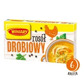 Buliony i przyprawy w kostkach - Winiary Rosół drobiowy 60 g (6 sztuk) - miniaturka - grafika 1