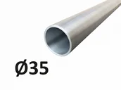 Systemy ekspozycyjne i znaki informacyjne - EM001 SŁUPEK NOŚNY DO ZNAKU PRZESTRZENNEGO 250 I 350MM (FI 35MM, L=2M), AN - ALUMINIUM; (35X2000MM) - miniaturka - grafika 1