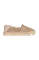 Espadryle damskie - Geox espadryle skórzane D LAMPEDUSA kolor beżowy D35V0A 02285 C6738 - miniaturka - grafika 1