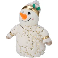Ozdoby bożonarodzeniowe - Świąteczna figurka pluszowa, bałwan, 38 cm - miniaturka - grafika 1