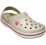 Klapki i japonki męskie - Kapcie Crocs Crocband Rozmiar butów (UE): 39-40 / Kolor: beżowy/czerwony - miniaturka - grafika 1