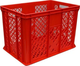 Artech Pojemnik transportowy EURO 410, dno i ścianki ażurowe, wym. 600 x 400 x 410 mm czerwony - Pojemniki przemysłowe - miniaturka - grafika 1