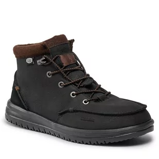 Trzewiki Hey Dude Bradley Boot Leather 40189-001 Black - Botki męskie - miniaturka - grafika 1