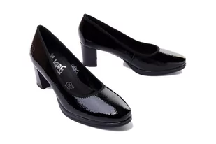 RIEKER 49560-04 black, czółenka damskie - Rieker - Czółenka - miniaturka - grafika 1
