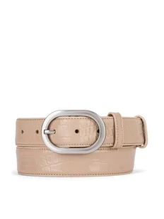 Gino Rossi Pasek BLYL23001 Beżowy - Paski - miniaturka - grafika 1