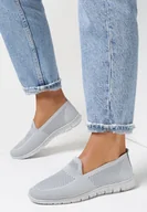 Trampki damskie - Szare Tenisówki Dubost - miniaturka - grafika 1