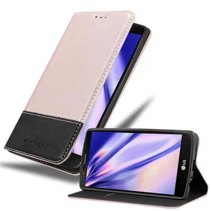 Etui Cadorabo do LG G4 / G4 PLUS w kolorze ZŁOTYM CZARNYM z zapięciem magnetycznym, funkcją podstawki i kieszenią na karty Etui ochronne Etui z klapką w stylu książki - Etui i futerały do telefonów - miniaturka - grafika 1