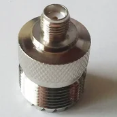 Krótkofalówki - SMA gniazdo /UHF gniazdo adapter / przejściówka antenowa - miniaturka - grafika 1