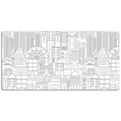 Podkładki na biurko - Podkładka na biurko Szkic miasta 120x60 cm - miniaturka - grafika 1