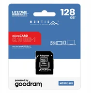Karty pamięci - microSD 128GB CL10+adapter MT072-128 Montis by Goodram - miniaturka - grafika 1