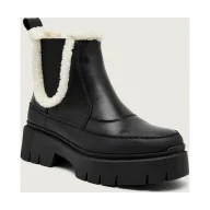 Sztyblety damskie - HUGO Skórzane sztyblety Kris_ChBootie_FRLT | shearling - miniaturka - grafika 1