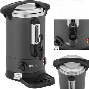 Royal Catering Warnik do wody - 6.1 l - 1500 W - ociekacz - szary RC-WBDWC6G - Inne urządzenia gastronomiczne - miniaturka - grafika 1