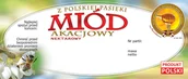 Akcesoria do hodowli zwierząt - Etykiety na Miód Akacjowy (100szt) - wzór E64 - miniaturka - grafika 1