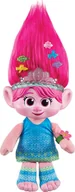 Lalki dla dziewczynek - Pluszowa lalka Poppy wydaje dźwięki interaktywna zabawka licencyjna z filmu Trolle 3 idealny prezent dla dzieci 3+ - miniaturka - grafika 1
