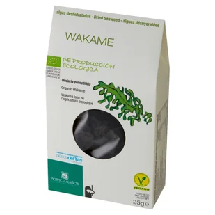 Porto Muinos ALGI MORSKIE SUSZONE WAKAME BIO 25 g - Zdrowa żywność - miniaturka - grafika 1