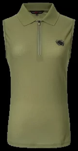 Koszulka top COVALLIERO 24SS damska zielona, rozmiar: S - Koszulki jeździeckie - miniaturka - grafika 1