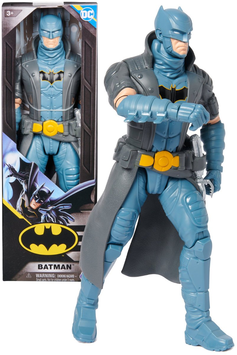 DC Comics Batman duża figurka lalka w czarnym płaszczu 30 cm