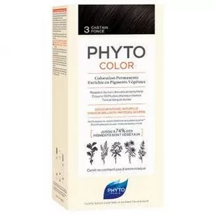 Phyto ALES GROUPE Color Trwała koloryzacja włosów 3 Ciemny kasztan 100 ml - Farby do włosów i szampony koloryzujące - miniaturka - grafika 1