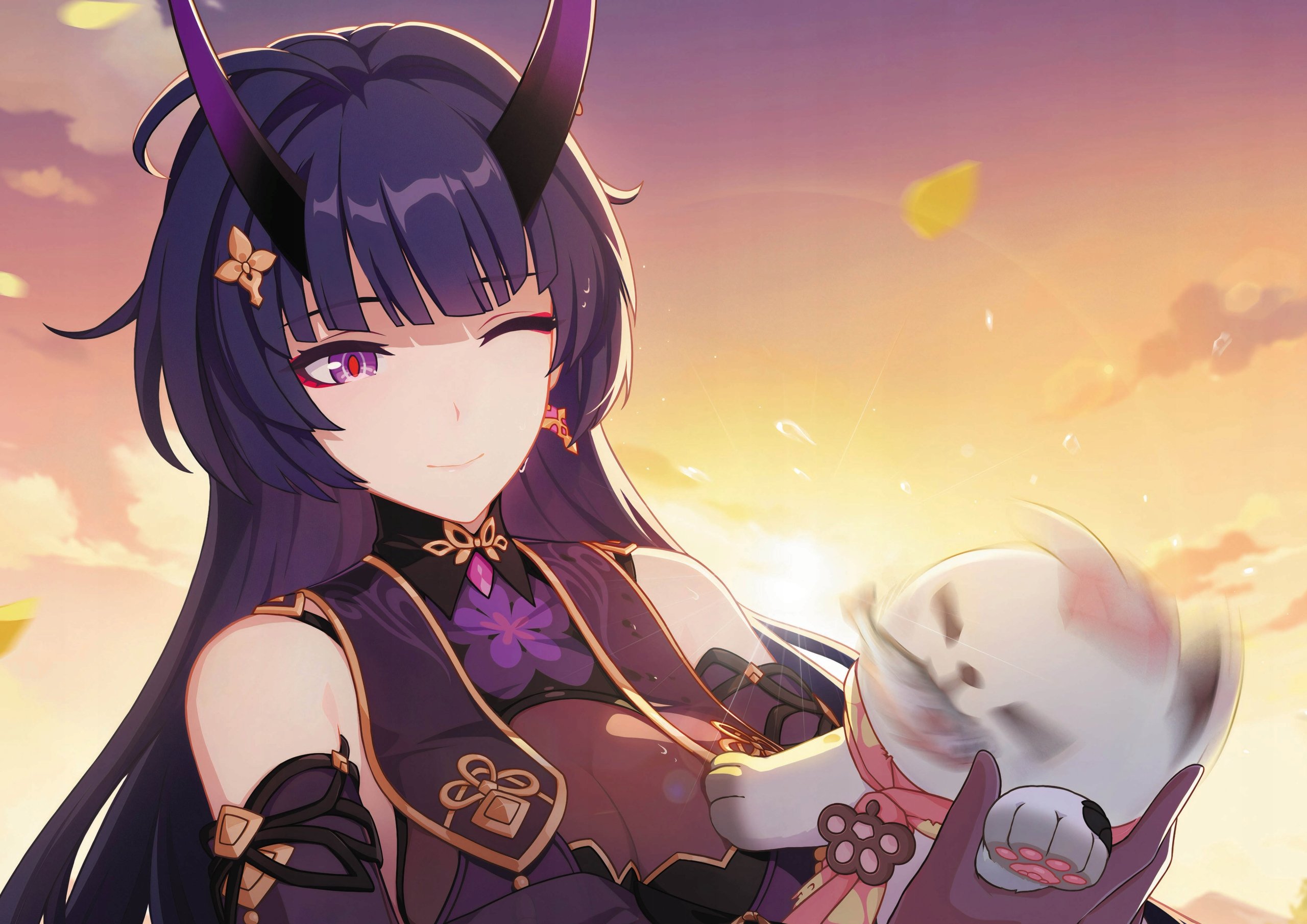 Plakat A3 Honkai Impact Anime Gra Raiden Mei