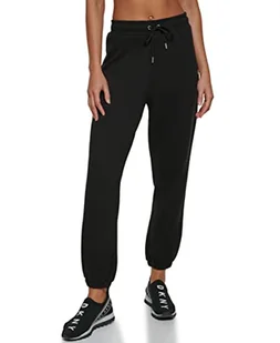 DKNY Damskie spodnie dresowe Dp2p3114-blk-small czarny/srebrny, S, czarny/srebrny, S - Spodnie damskie - miniaturka - grafika 1