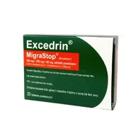 Witaminy i minerały - EXCEDRIN MigraStop, 20 tabletek Delfarma - miniaturka - grafika 1
