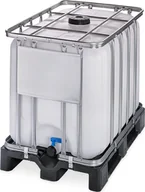 Zbiorniki na deszczówkę - Werit-P Kontener IBC 600 l ST/150/50 na palecie z tworzywa sztucznego wym. 1200 x 800 x 1013 mm - miniaturka - grafika 1