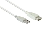 Kable USB - Dobre połączenia Przedłużacz USB 2.0 A-St-A-Bu. szary 1m - miniaturka - grafika 1