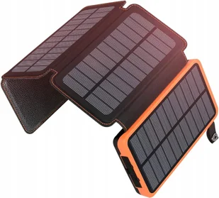 POWERBANK SOLARNY ADDTOP 25000 mAh CZARNY - Powerbanki - miniaturka - grafika 1