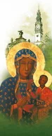 Ikony i obrazy sakralne - Baner religijny Matka Boża Częstochowska 75x200cm - miniaturka - grafika 1