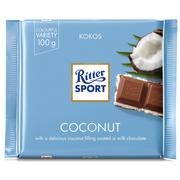 Czekolada - Ritter Sport CZEKOLADA MLECZNA Z KOKOSEM 100G zakupy dla domu i biura OF2986 - miniaturka - grafika 1