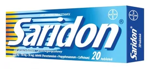 Bayer Saridon 250mg 20 szt. - Przeziębienie i grypa - miniaturka - grafika 1
