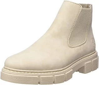 Botki damskie - Rieker Damskie sztyblety Chelsea Boots M3854, beżowy 62, 42 EU - grafika 1