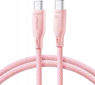 Kable - Kabel USB Joyroom USB-C / USB-C SA34-CC3 60W szybki transfer 1m Różowy - miniaturka - grafika 1